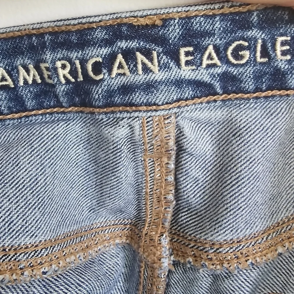 American Eagle Highest Rise Ripped Baggy Shorts